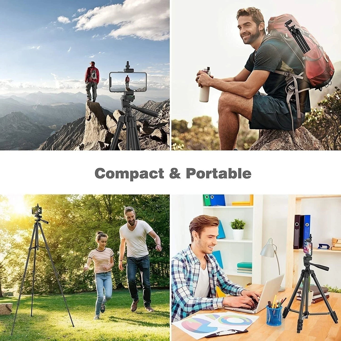 Adjustable Phone Tripod with Remote