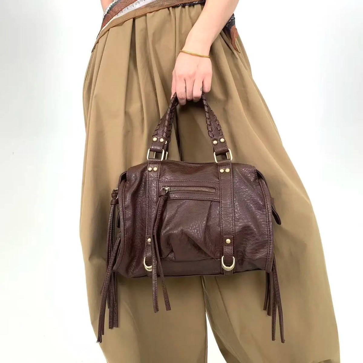 Y2K Rivet Shoulder Bag