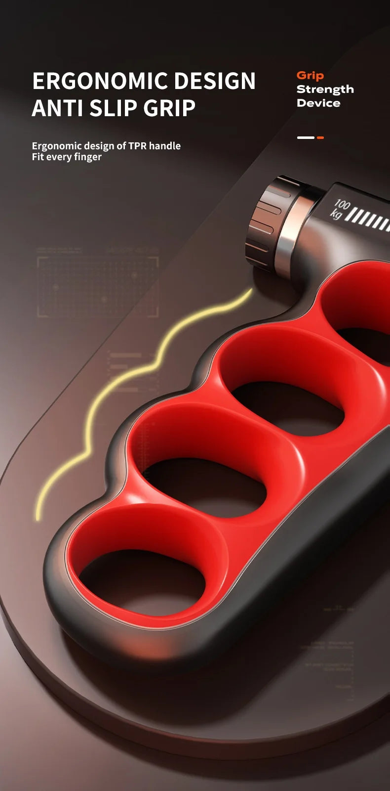 Digital Grip Strengthener - Upto 150kg | 330lbs