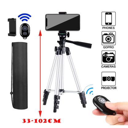 Adjustable Phone Tripod with Remote