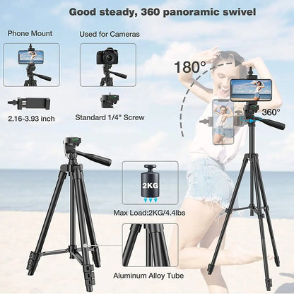 Adjustable Phone Tripod with Remote