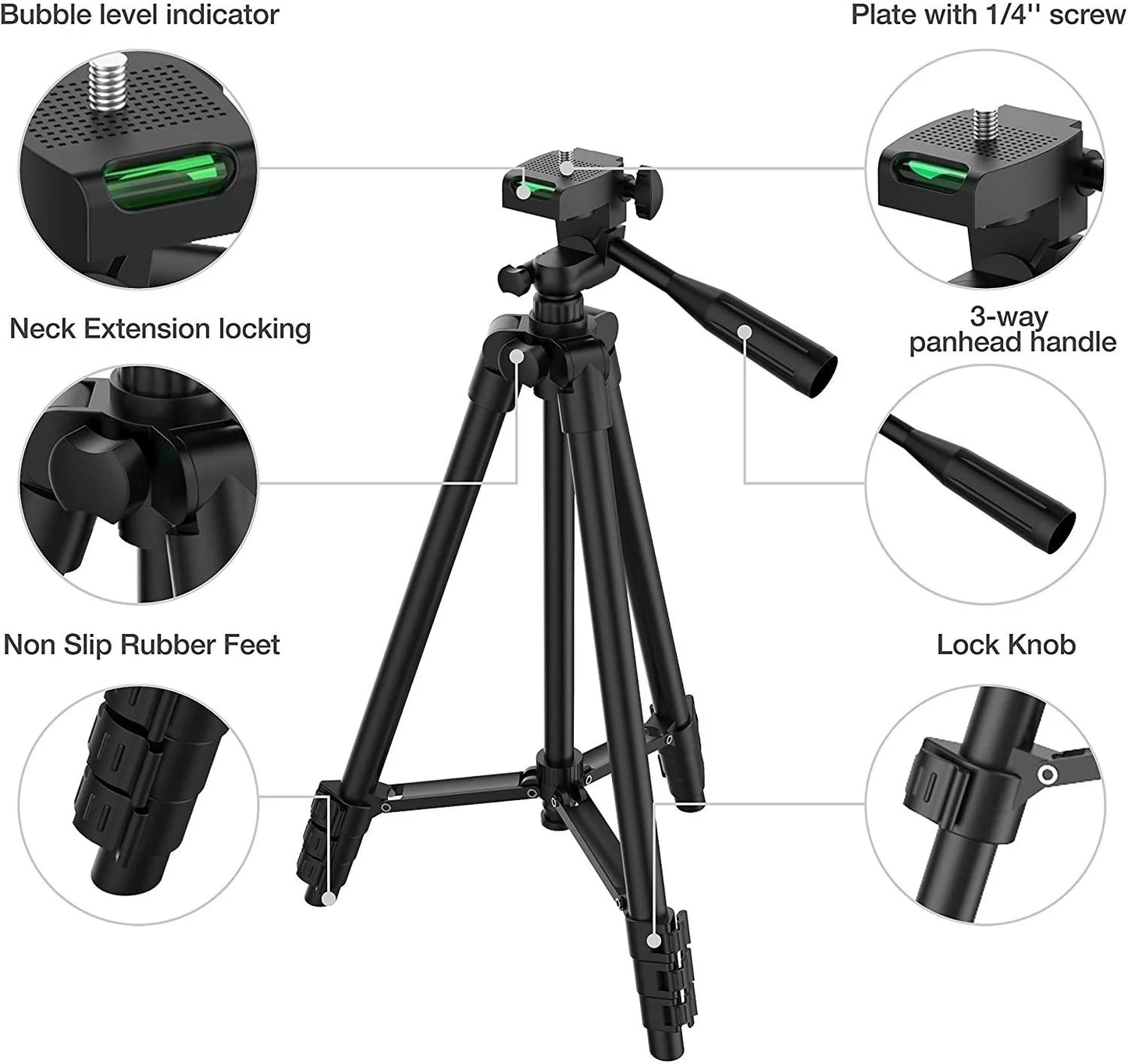 Adjustable Phone Tripod with Remote