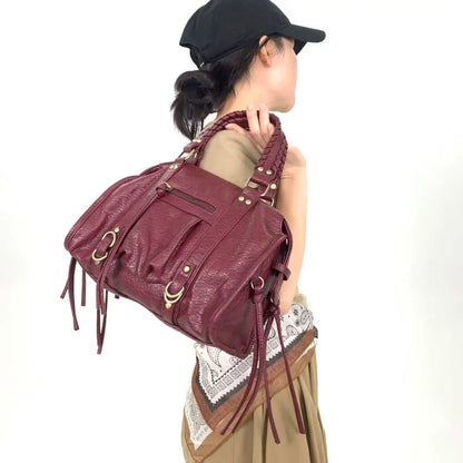 Y2K Rivet Shoulder Bag