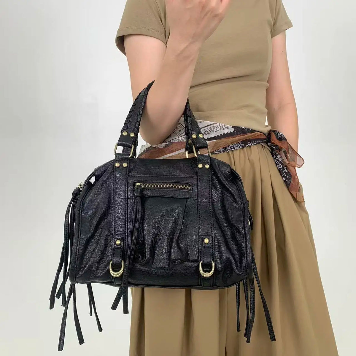 Y2K Rivet Shoulder Bag