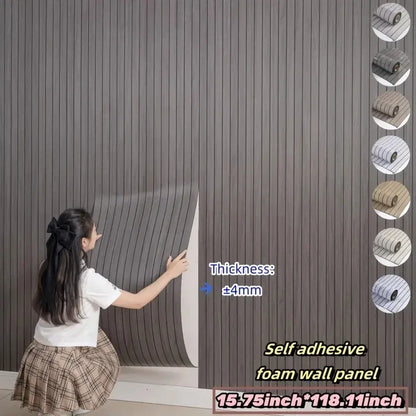 Wood Grain Self-Adhesive Wallpaper