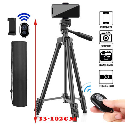 Adjustable Phone Tripod with Remote