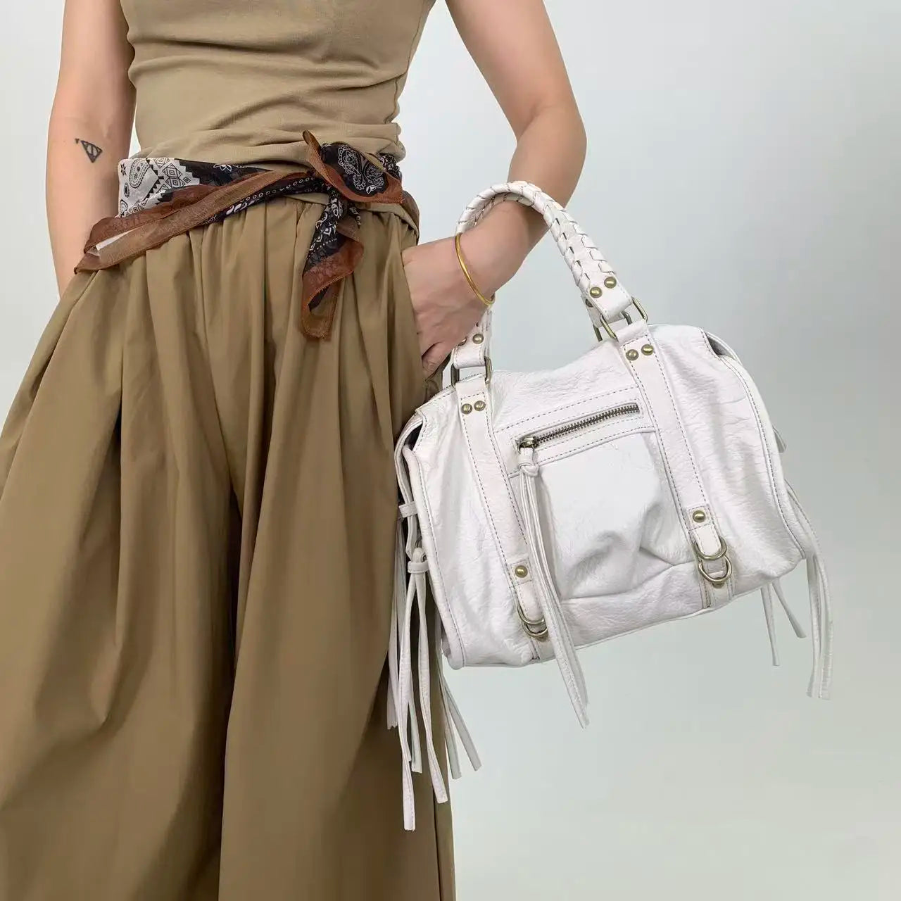 Y2K Rivet Shoulder Bag