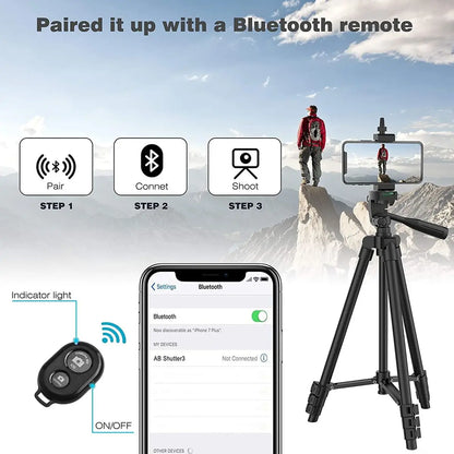 Adjustable Phone Tripod with Remote