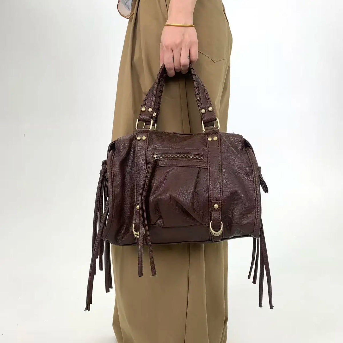 Y2K Rivet Shoulder Bag